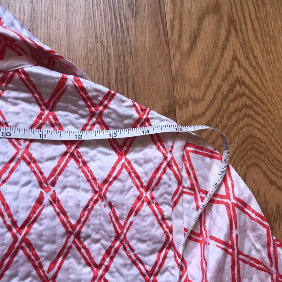 Patty Kim Reversible Cotton Jacket in Fuchsia and Coral, Pockets on Both Sides - Picture 9 of 12